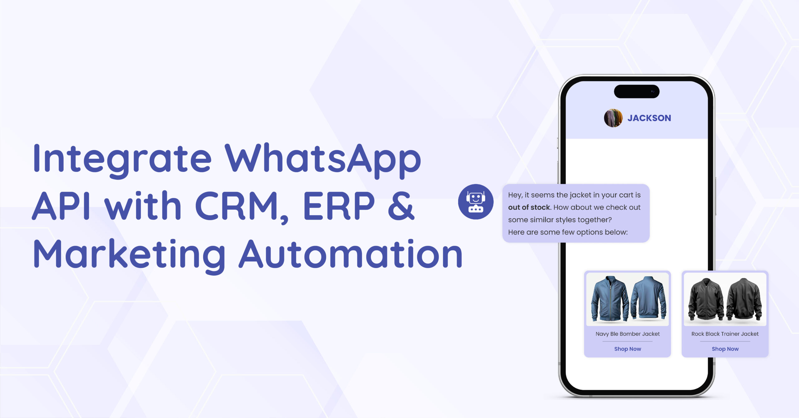 Integrate WhatsApp API with CRM, ERP & Marketing Automation